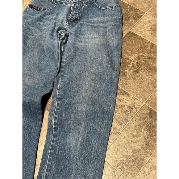 Vintage High Waist Mom Jeans Denim Blue 90s Style Size 25 ZBlaze Z Blaze Jeans - Picture 4 of 8